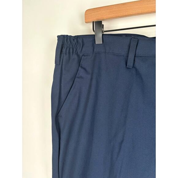 Red Kap Mens Elastic Insert Work Pant Size 38x32 Navy Blue New PT60 Uniform - Picture 3 of 7